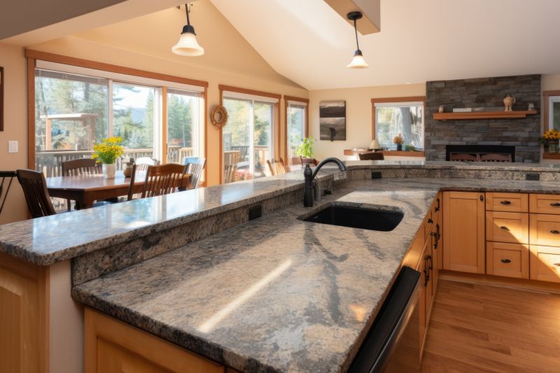 Modern Kitchen with Granite Countertops